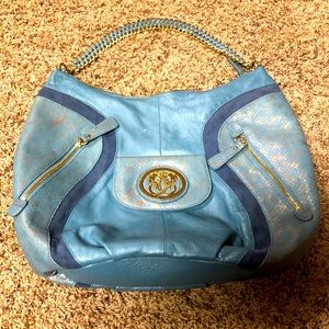 Sharif reptile snake skin chain shoulder bag purse